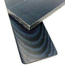 Canvas Micarta Knife Handle Scales- BLUE  BLACK- 1/4"