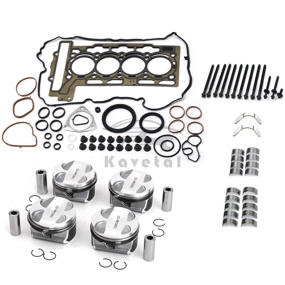 N12 N16 1.6T Engine Pistons Gaskets Bearing Kit CR 11:1 For Mini Cooper R55 R56 - Image 3 of 4