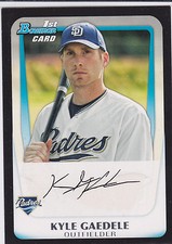 Kyle Gaedele San Diego Padres 2011 Bowman Draft Prospects