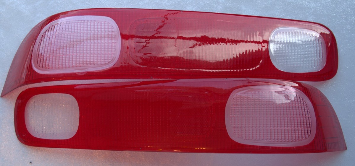 EDM INTEGRA DC2 RED CLEAR TAILLIGHT LENSES TYPE R GS GSR HATCHBACK
