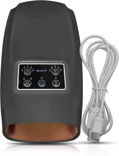 SereneLife Heated Acupressure Palm Massager w/Air Pressure Compress & 5.11'H