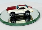 Vintage Aurora T-Jet Slot Car Tuff Ones #7 PONTIAC FIREBIRD White and Red RUNS — photo 8