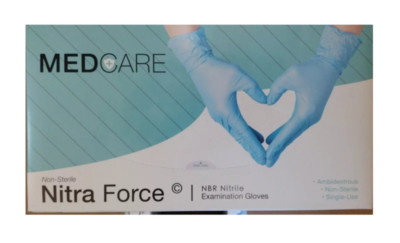 MedCare Nitra Force - Nitrile Examination Large Gloves 100 Count Box