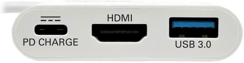 Tripp Lite USB C to HDMI Multiport Video Adapter Converter 1080p w/ USB-A Hub - Picture 2 of 8