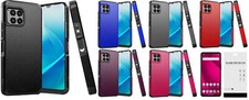 For T-Mobile REVVL 7 Pro 5G ShockProof Hybrid Case Phone Cover  Tempered Glass