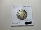 1896 United States Barber Quarter 25c