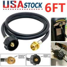 6FT Propane Adapter Hose LP Tank 1lb to 20lb Converter For QCC1 Type1 Gas Grill