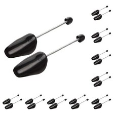 10 Pairs Plastic Shoe Tree Stretcher Shaper for Men Black