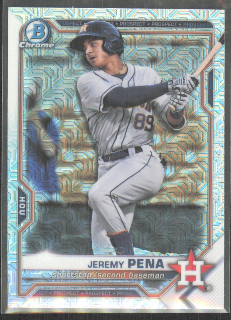 2021 Bowman Chrome Prospects Mojo Refractor Jeremy Pena #BCP-190