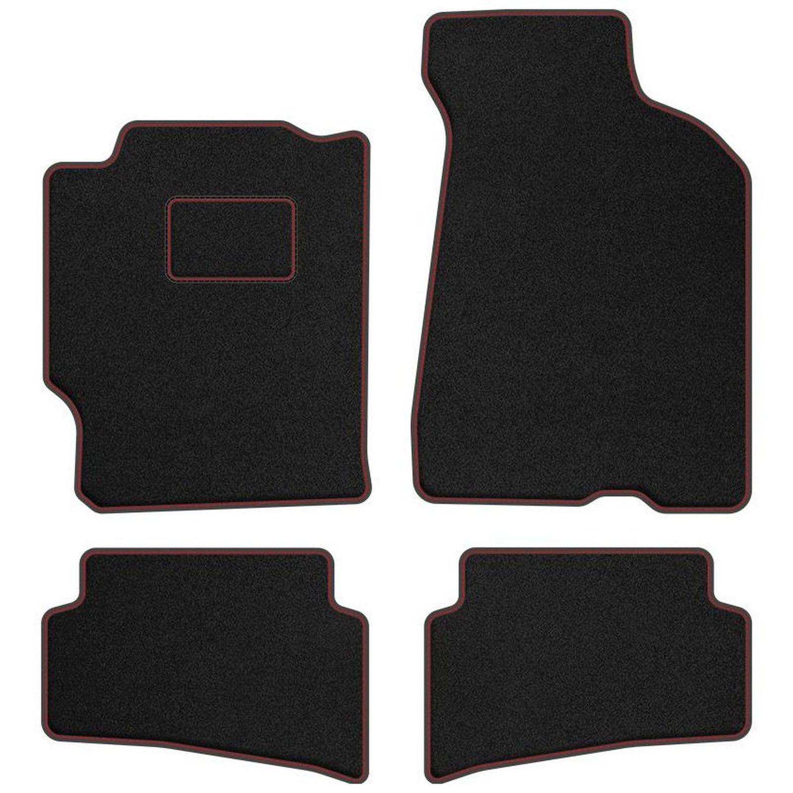 Tapis de sol antidérapant rouge velours moquette FO22-1 isolation sol pour Ford Probe 1992-1997