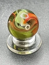 Peltier Marble Peltier Transparent Green/Orange MCS Marble Vintage Marble 0.629”