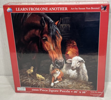 Sunsout Learn From One Another 1000PC Horse/Animals Jigsaw Puzzle NEW