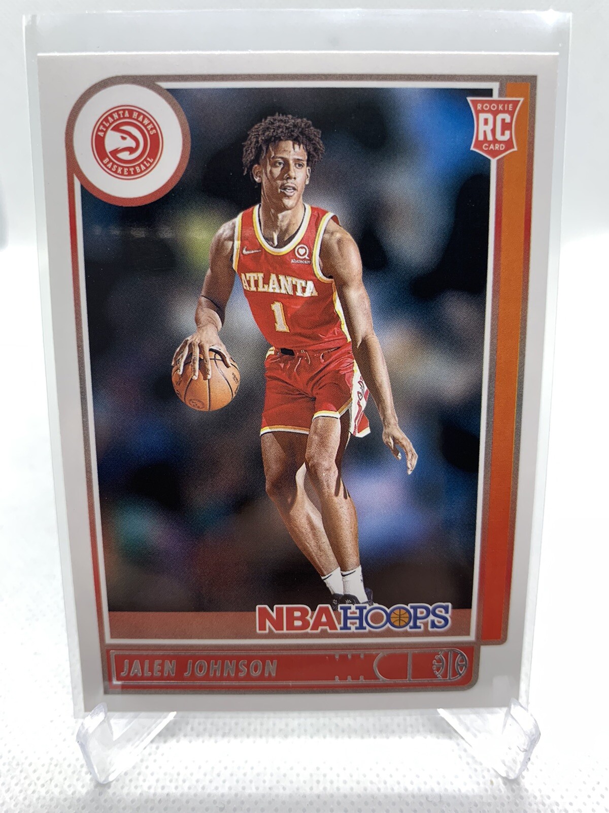 2021-22 Panini Hoops Basketball Rookies #213 Jalen Johnson Atlanta Hawks RC Card