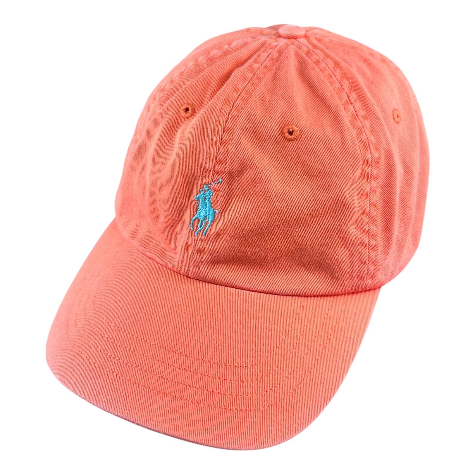 Cappello da golf Polo Ralph Lauren equitazione pony berretto da baseball strapback arancione pesca