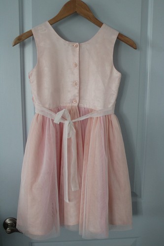 Jona Michelle Mädchen Ostern Frühling Sommer Kleid rosa weiß Spitzenschleife 8 - Bild 3 von 3