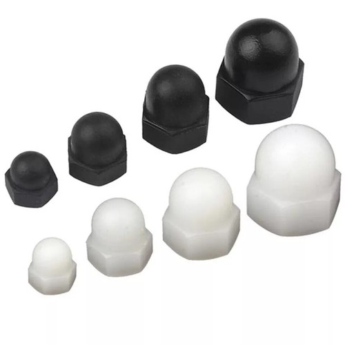 Plastic Nylon Dome Nut Cap Bolt Safety Cover Black White M3 M4 M5 M6 M8 M10 M12 - Picture 11 of 19