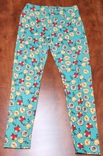 Women's LuLaRoe Leggings Green Animal Print One Size B104