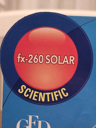 Casio FX-260 Calculadora Científica Solar TOTALMENTE NUEVA EN PAQUETE - Imagen 4 de 5