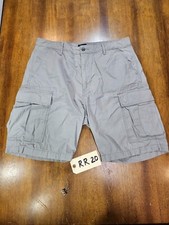 Levi Strauss Co Cargo Hiking Shorts Men's sz 36 X 10 Gray Pockets High Rise Long