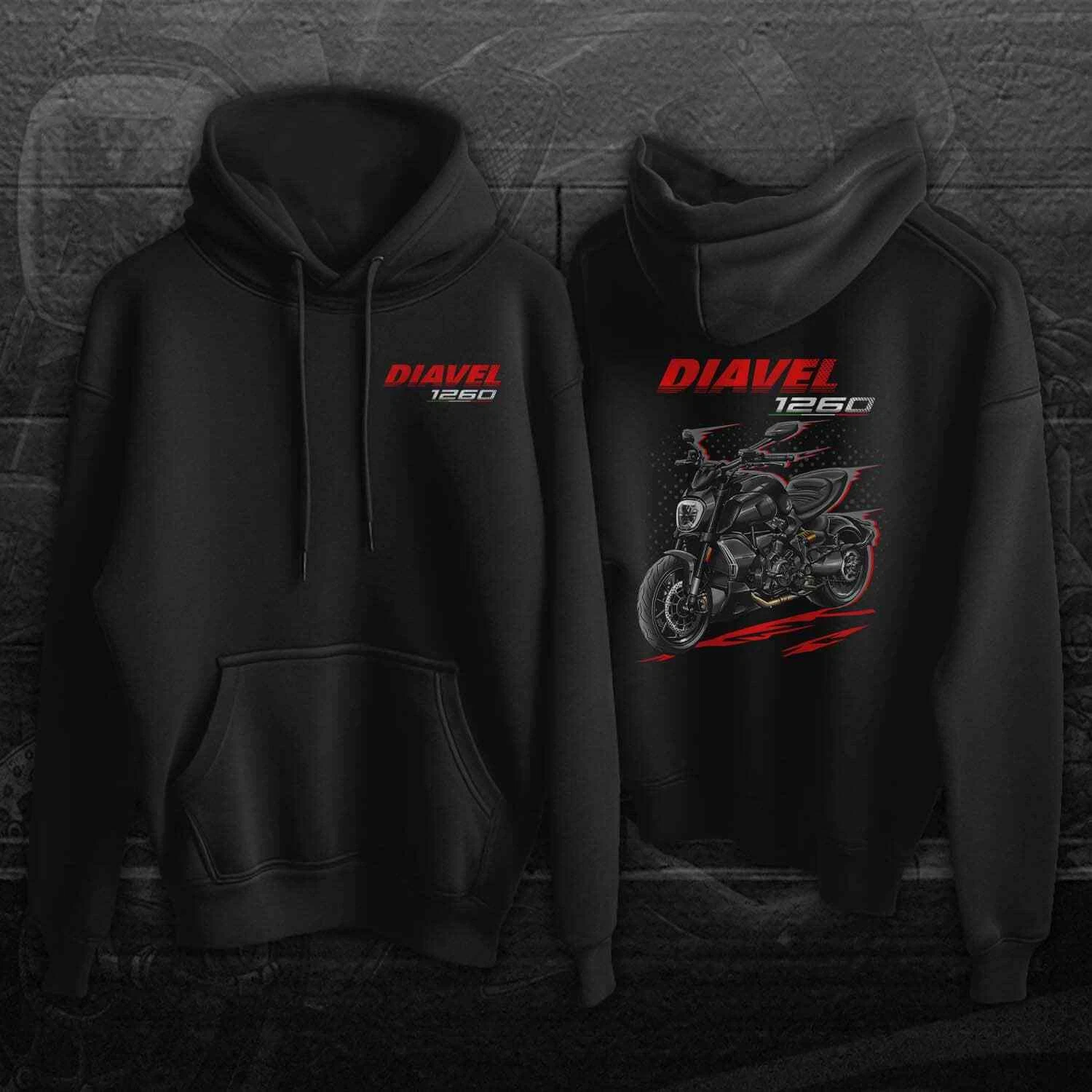 Ducati Diavel 1260 Motorcycle Hoodie - Sweatshirt for Bikers