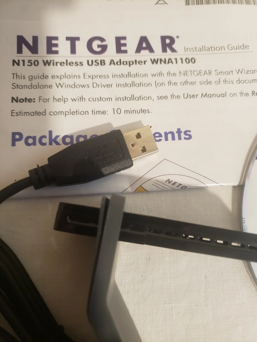 NETGEAR N150 Wireless Wi-Fi Network USB Adapter Dongle WNA1100 W.