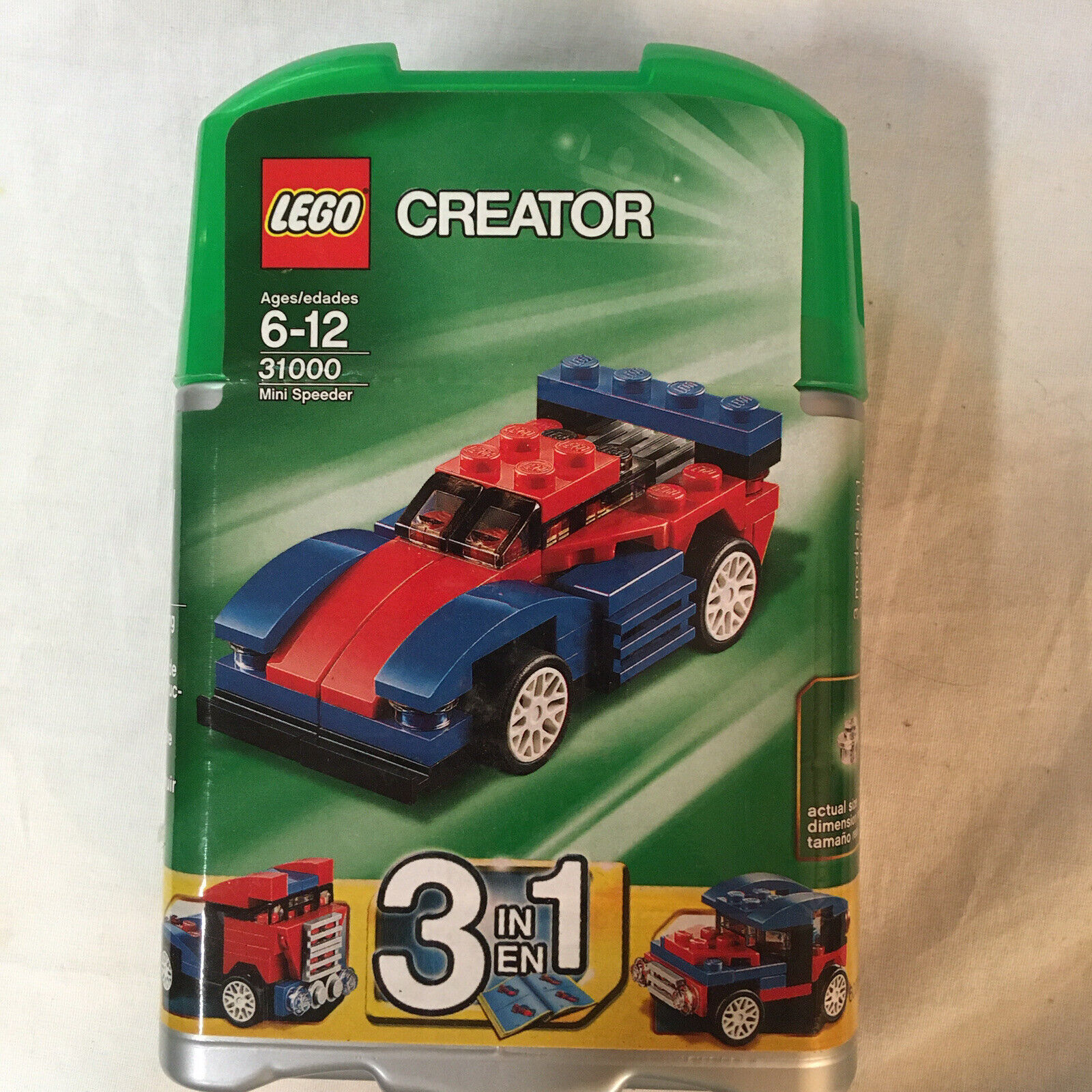 Lego Creator 3 in 1 Mini Speeder 31000 65 Pieces w/ Travel Case New Sealed FS