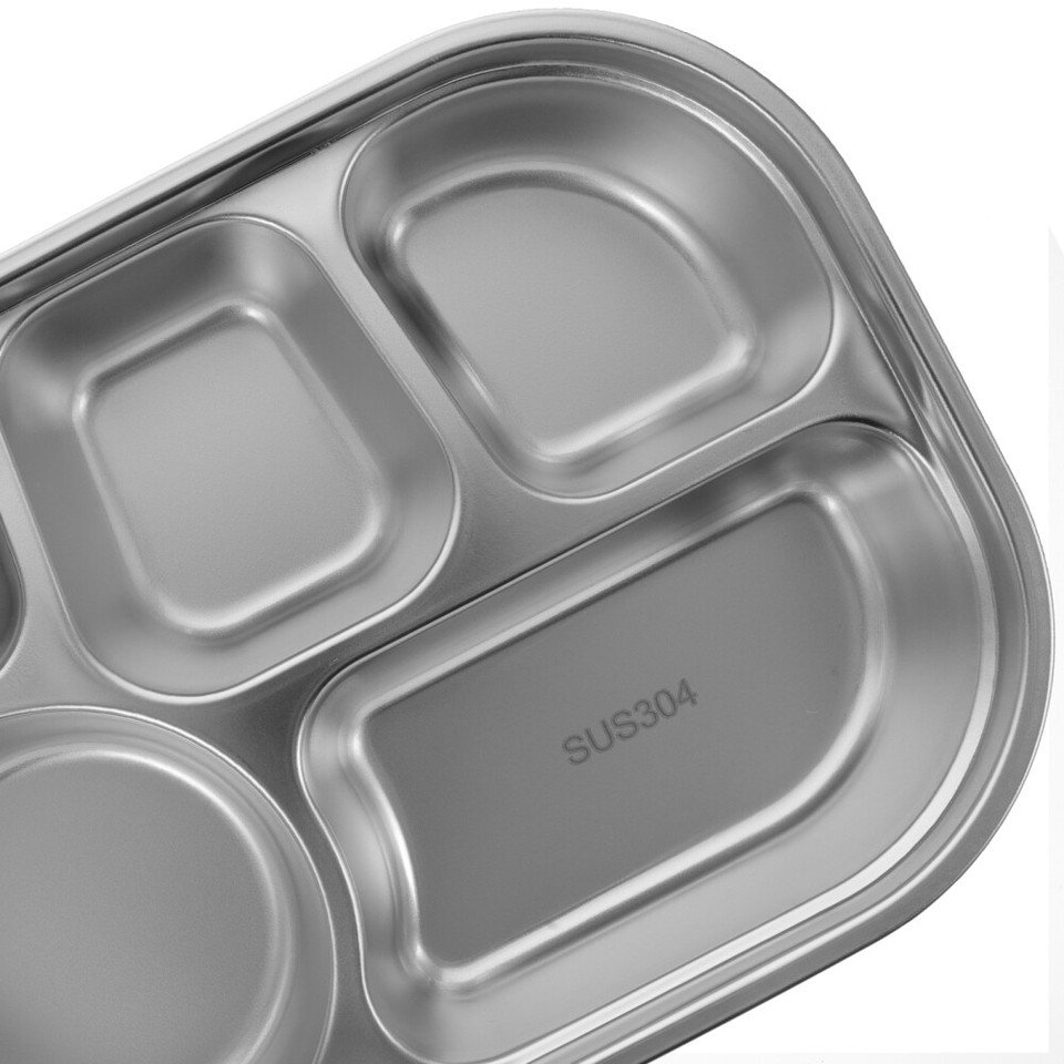 Snacks Container Divider Bento Lunch Box with Spoon Student Baby eBay