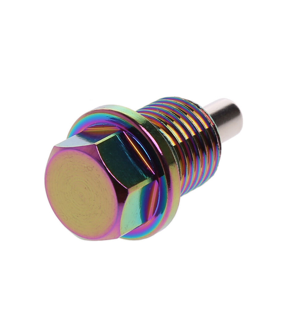 M14x1.5 Aluminum Magnetic Oil Drain Plug - Colorful Sump Bolt Nuts, 3.7x2cm (1pc) 5 thumbnail image