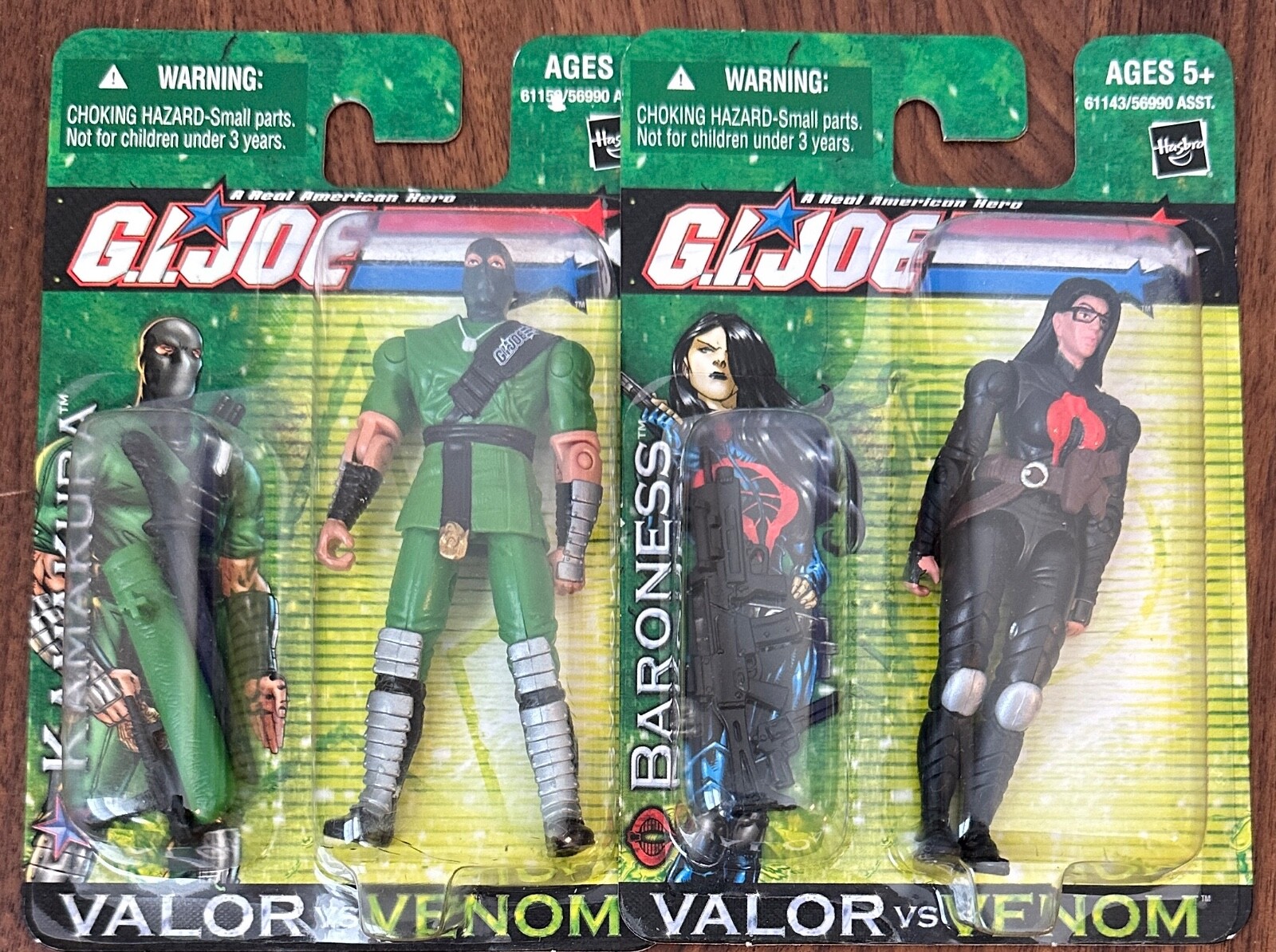 G.I. Joe Valor vs Venom Kamakura & Baroness Figure Lot 2004 New I2