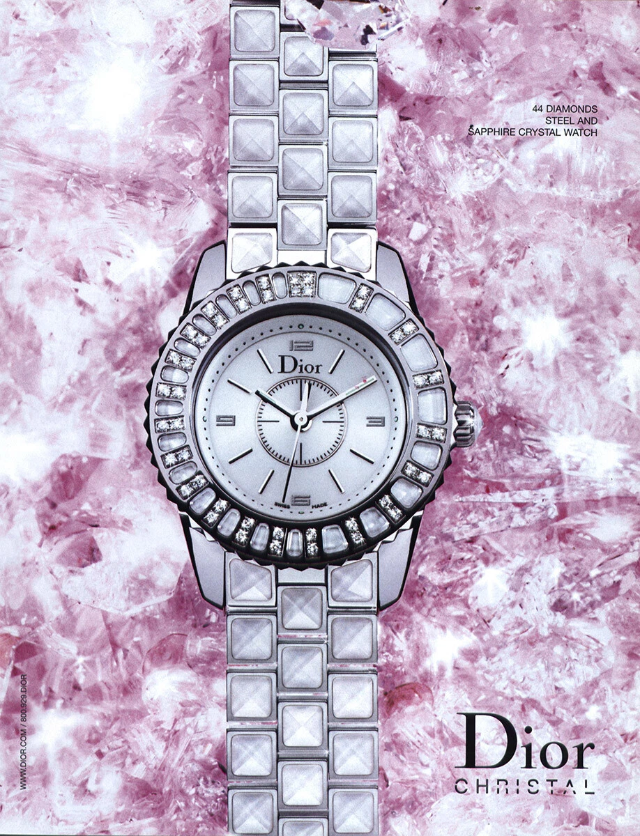 Montre Dior 2006 : Christal Vintage Print Ad
