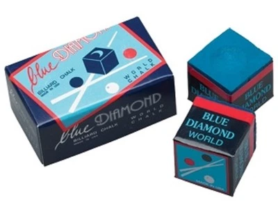 8 Pieces Of Brand New Blue Diamond Premium Longoni Pool Cue & Billiard Chalk