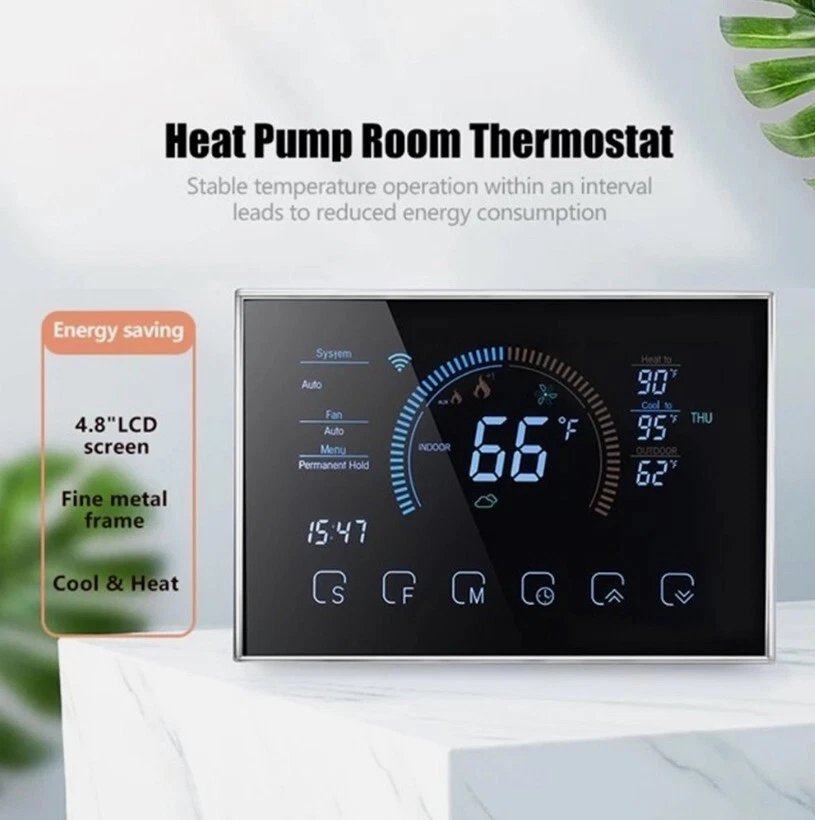Smart Home Thermostat with WiFi for Efficient Temperature Control, Programmable - Image 4 of 4