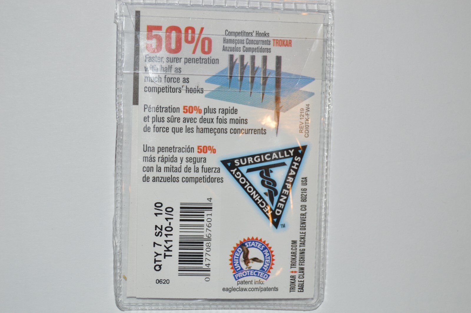 Trokar Drop Shot TK150 – 3 Confezioni Gancio A Vite Per Pesca Alla Finezza (Misura 1/0, 7 Pezzi Per Pack)