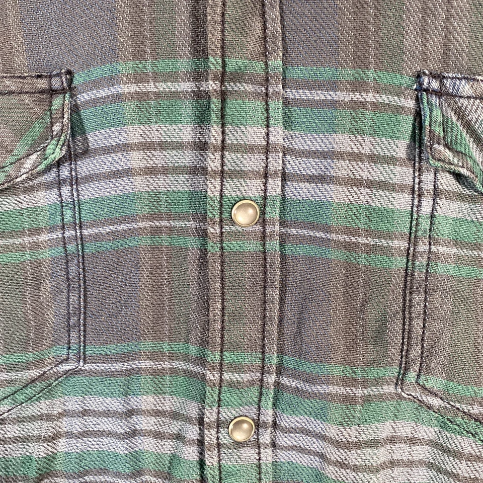 Converse Shirt Mens XL Green Flannel Up Collared Streetwear Vintage Y2K 2000 - image 4 of 4