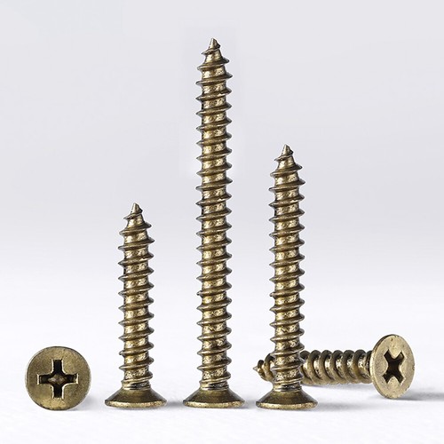 Tornillos Phillips de cobre M3-M5 avellanados autorroscantes tornillo de madera perno de accionamiento Pozi - Imagen 1 de 13