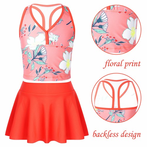 Niñas Tankini Traje de Baño Playa Estampado Boho Espalda Corredora Top Natación Faldas Conjuntos Calzoncillos - Imagen 143 de 162