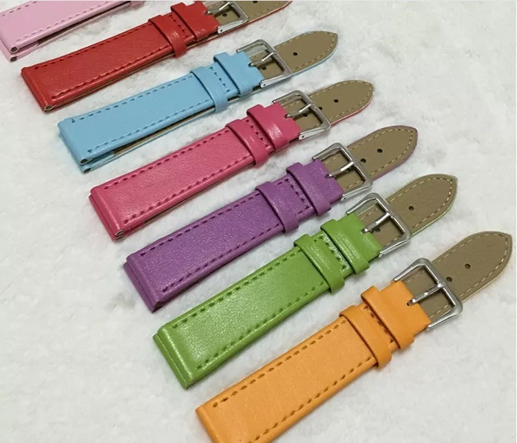 Women Men Leather Watch Band Strap in All Colors and Sizes eBay