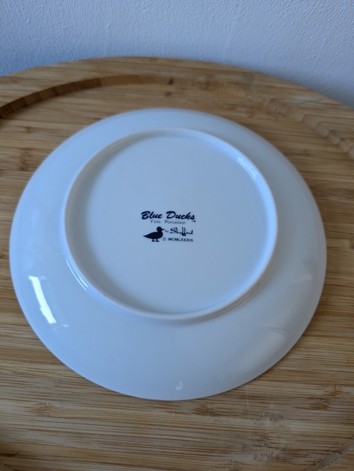 Shafford BLUE DUCKS Fine Porcelain Dishes 1984 Plates 7.5 in | eBay