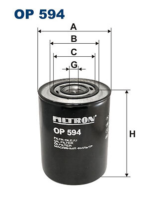 Filtron OP 594 ÖLfilter FÜR Alfa Romeo CitroËN Fiat Iveco Lancia Multicar Opel-image