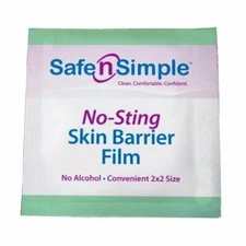 Skin Barrier Wipe Safe n Simple Individual Packet 2 X 2 Inch  Box Of 100