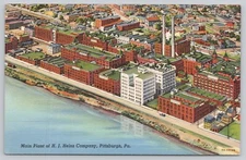 Main Plant HJ Heinz Company, Pittsburg PA Pennsylvania Postcard
