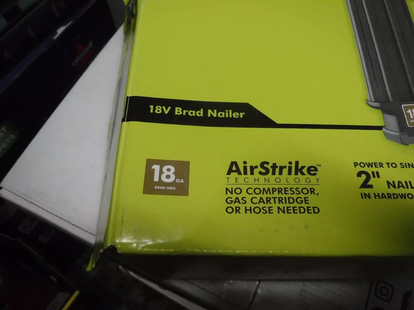 Ryobi 18V 18-Gauge Cordless AirStrike Brad Nailer (Tool Only) P321