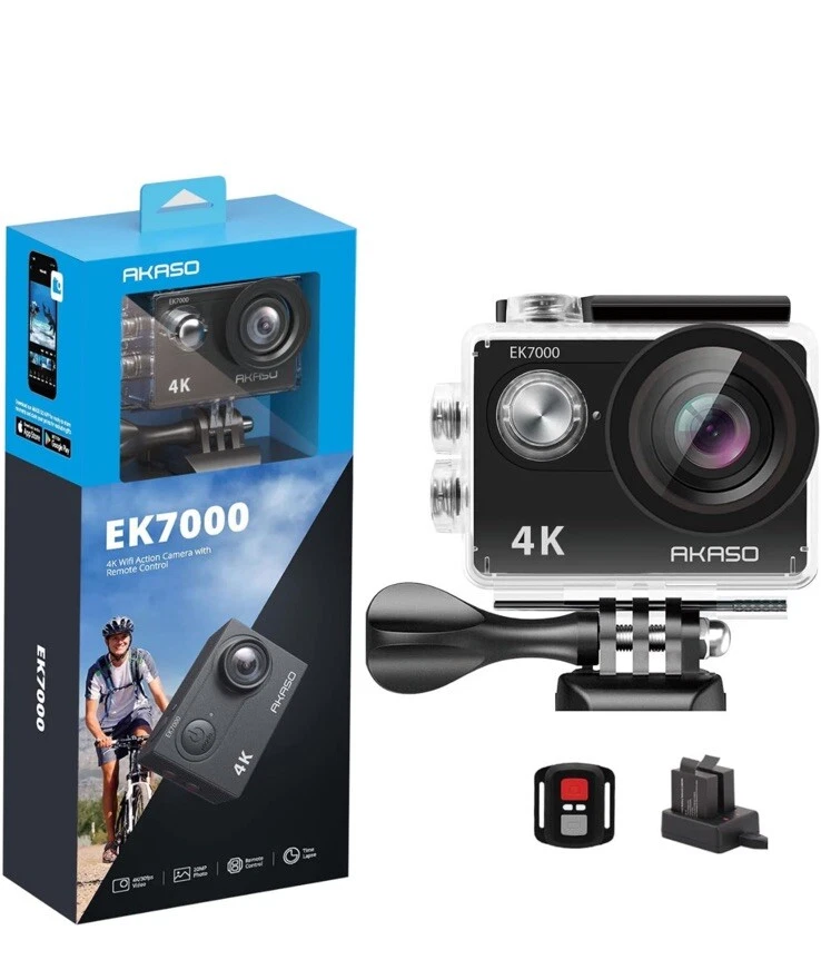 AKASO EK7000 12MP 4K Ultra HD Camcorder- Black - Image 2 of 4
