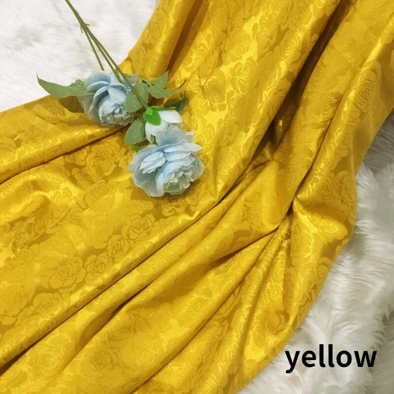 150 100cm Brocade Damask Fabric Floral Sewing for Vintage Costume Furniture DIY - Image 2 of 4