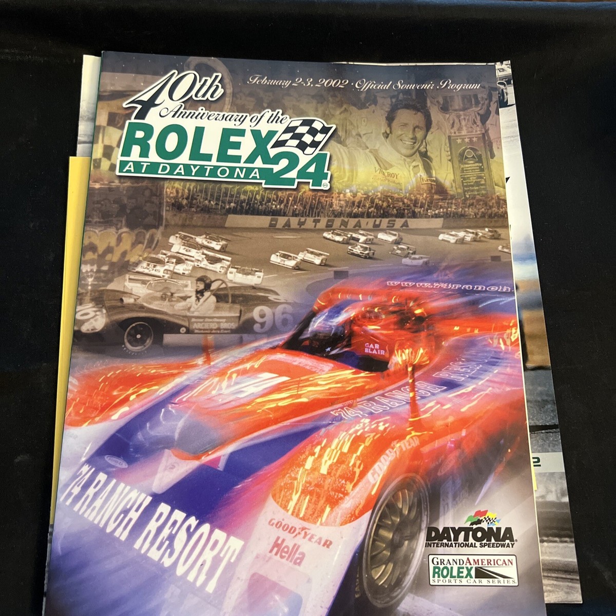 🤩Rolex 24 Daytona Sports Car Racing Program 40th Anniversary