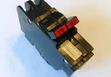 FEDERAL PACIFIC Double Pole  15 AMP 2-POLE TYPE NC BREAKER THIN 120 VOLT FPE