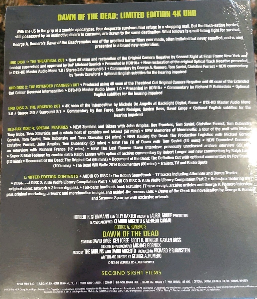 Dawn of the Dead (Limited Edition) (Ultra HD) for sale online | eBay