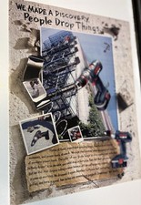 Vintage Bosch Tools Print Ad Electric Drill Power Tools -Ad Only Ad#617