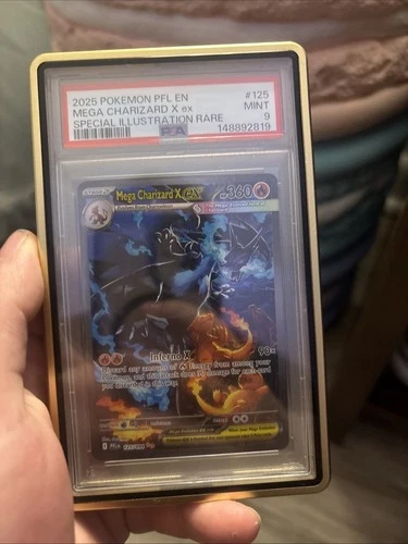 Pokémon Mega Charizard X EX Holo 125/094 PSA 9 Phantasmal Flames