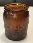 Dun-rite Wood Nov Inc Duraglas Amber Textured Glass Humidor Brooklyn NY ~ No Lid — photo 2